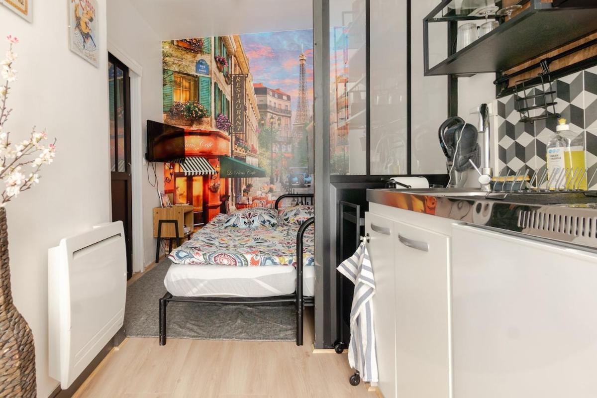 Studio Paris - Metro 7 Cadet - Quartier Faubourg-Montmartre Buitenkant foto
