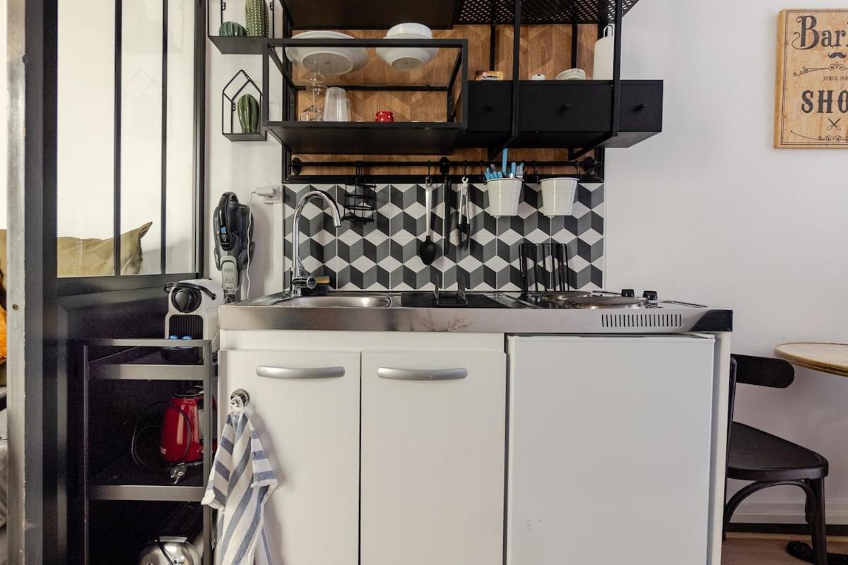 Studio Paris - Metro 7 Cadet - Quartier Faubourg-Montmartre Buitenkant foto